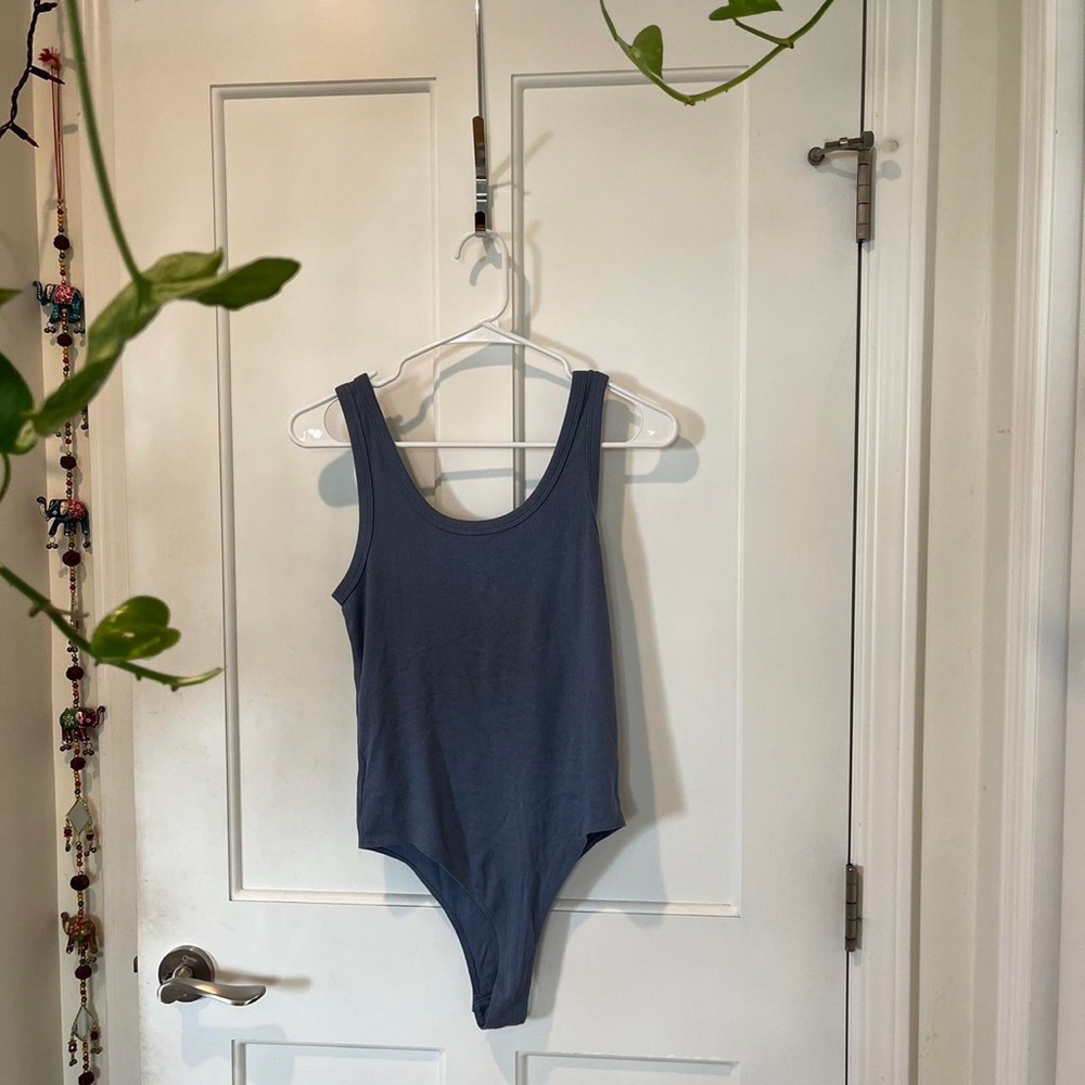 A new day Target blue ribbed soft body suit
